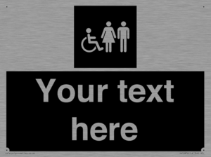 Custom information: black panel disabled female and male